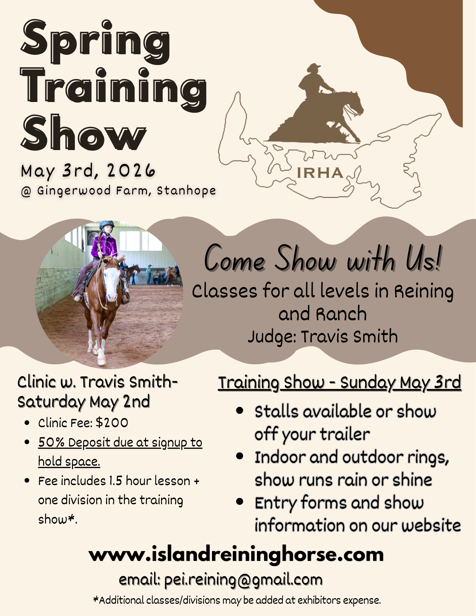 IRHA Spring Clinic & Training Show